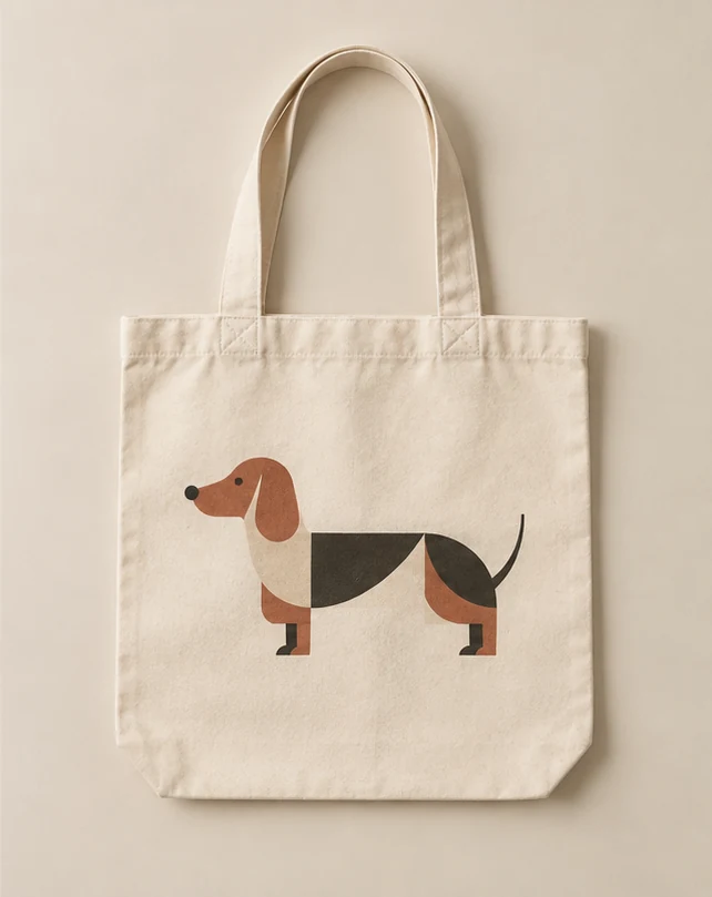 MITILLI-tote med dachshundmotiv